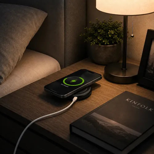 Cargador Magnético Inalámbrico 15w Compatible Con iPhone Negro