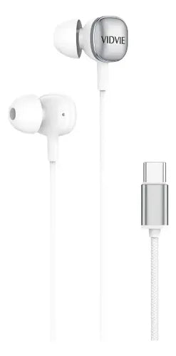 Audífonos In-ear Para Samsung Galaxy Con Conexión Tipo C Y Micrófono Blanco