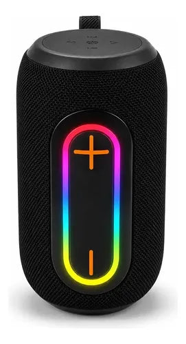 Parlante Inalámbrico Recargable Bs-27 Luz Rgb Sonido Potente Negro