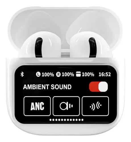 Audífonos In-ear Inalámbricos Diegmark A11 Pro Tws Con Micrófono Y Estuche Led Blanco