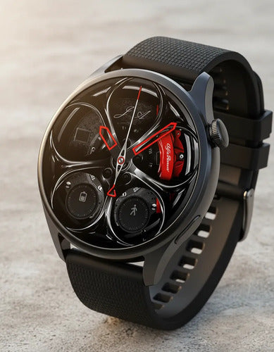 Smartwatch Deportivo Gt5 Control Salud Llamadas Nfc Negro Sport