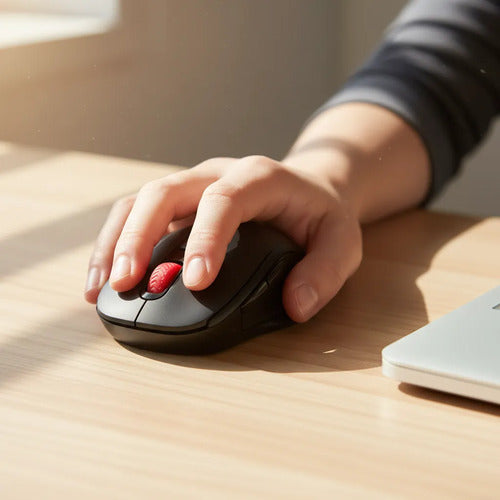 Mouse Inalámbrico 2.4ghz Bluetooth 5.0 1600 Dpi 6 Botones Negro