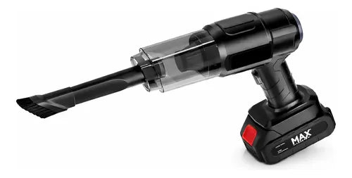 Aspiradora Inalámbrica 12v Portátil Para Auto Y Hogar Negro