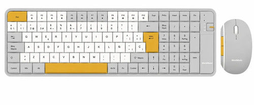 Kit Teclado Y Mouse Gamer Inalámbricos Diegmark Recargables Para Pc, Notebook Y Smart Tv Gris
