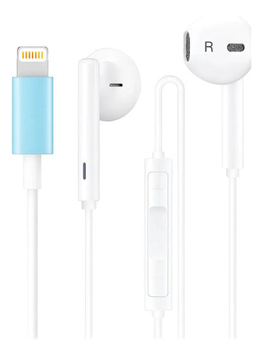 Audífonos In-ear Earx Con Micrófono Para iPhone Con Sonido Hi-fi Y Bajos Potenciados Blanco
