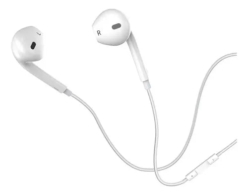 Audífonos Alámbricos Tipo C Para iPhone 15, 16 Y 17 Blancos Micrófono In-ear Negro
