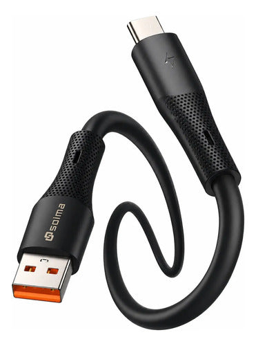Cable Usb C 1m 120w Carga Rápida Alta Velocidad Para Android Negro