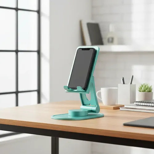 Soporte Celular Plegable Giratorio Ajustable Antideslizante