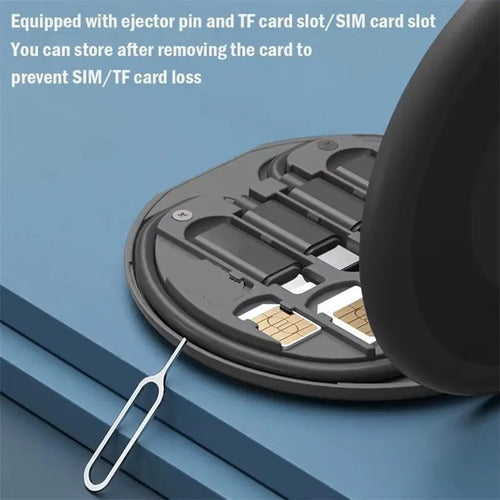 Kit De Cables 60w Carga Rápida Multifuncional Estuche Viaje Negro