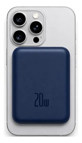 Powerbank Magnético Carga Rápida Para iPhone Y Android Azul