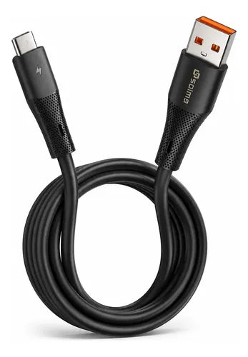 Cable Usb C 1m 120w Carga Rápida Alta Velocidad Para Android Negro