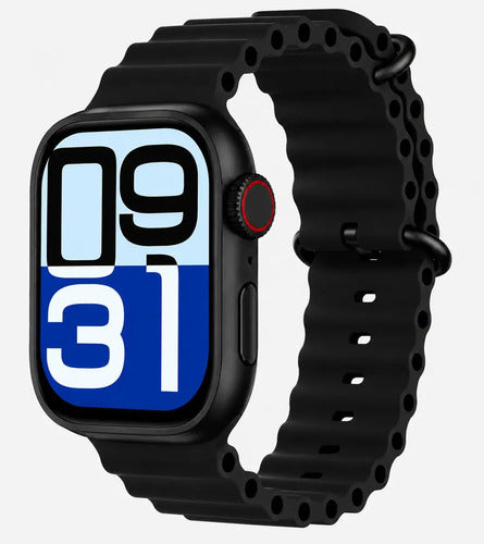 Smartwatch Diegmark W.9 Ultra Con Llamadas Bluetooth Y Monitoreo De Salud Para iPhone Y Android Negro Hebilla