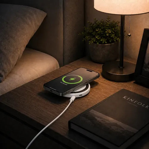Cargador Magnético Inalámbrico 15w Compatible Con iPhone Blanco