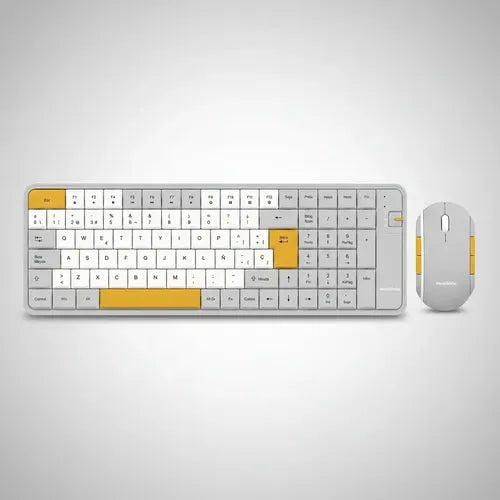 Kit Teclado Y Mouse Gamer Inalámbricos Diegmark Recargables Para Pc, Notebook Y Smart Tv Gris