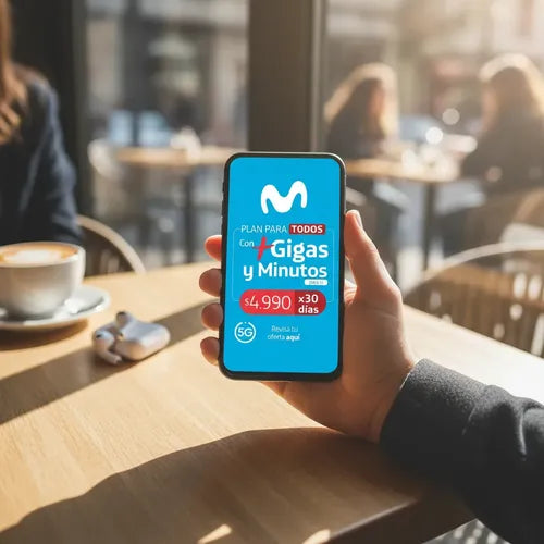Chip Movistar Prepago 5g Plan 30 Días 40gb Y 500 Minutos 3 En 1