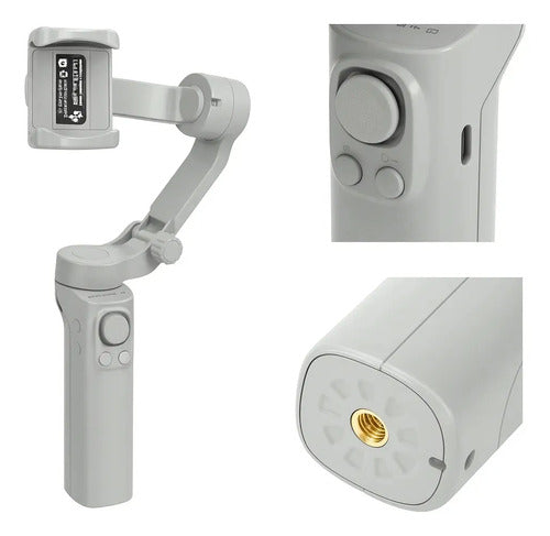 Estabilizador Gimbal Plegable Diegmark F5d Para Celular Con Control De Zoom Y Trípode Negro