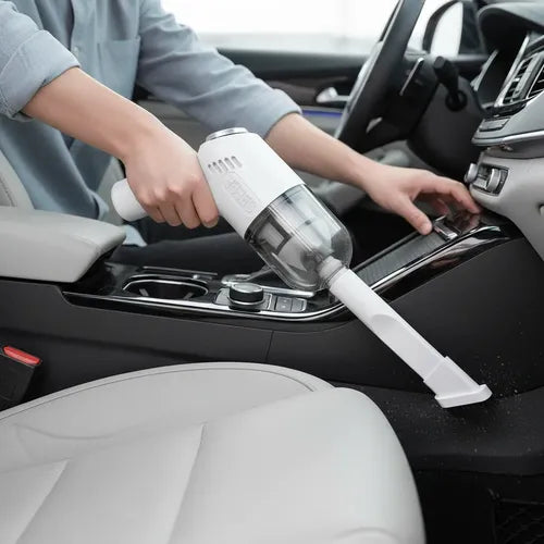 Aspiradora Inalámbrica Mini K20 Recargable Para Auto Y Hogar Blanco