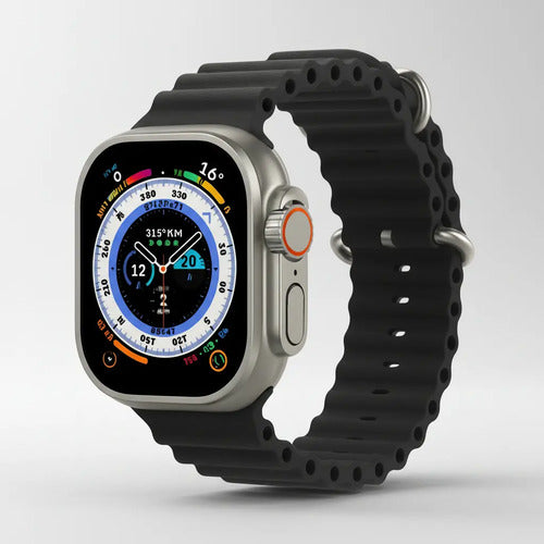 Smartwatch Diegmark Con Pantalla 2.01 Pulgadas Y Llamadas Bluetooth Para Android Y iPhone Plateado Hebilla 7 Colores Intercambiables