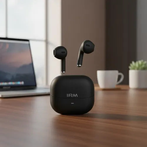 Audífonos Bluetooth 5.3 Ht09 Alta Fidelidad Con Estuche Negro