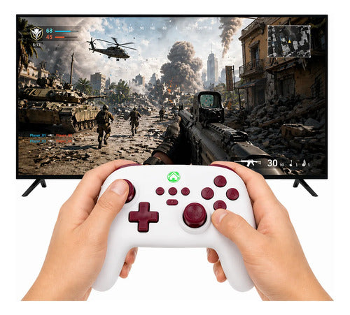 Control Compatible Con N. Switch 1-2 Pc Smart Tv Smartphone Blanco