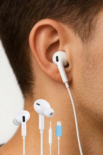 Audífonos In-ear Diegmark S2-e Con Micrófono Y Conector Compatible Para iPhone Y iPad Blanco