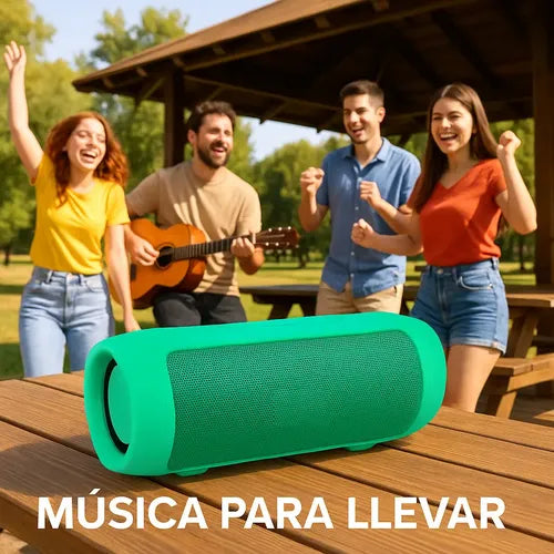 Parlante Portátil Charge Mini Bluetooth 6000mah Recargable Verde Claro