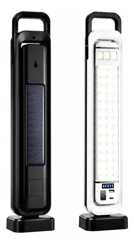 Lámpara Recargable 2400mah Solar + Usb 45w 51 Luces Led Blanco