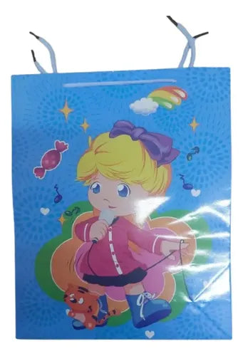 Bolsas De Regalo Infantiles Niña Pack 12 Diseños Animados Multicolores Diseño Variado