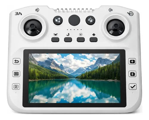 Drone Motores Brushless Con Cámara Lcd Vuelo Estable 360° Gris