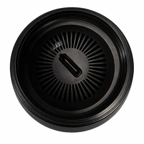 Vaso Térmico Mug Antiderrames De 540 Ml - Portátil - 22cm - Doble Pared - Libre De Bpa - Ideal Para Paseos, Oficina, Auto Y Hogar -negro Liso