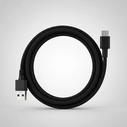Cable Usb A Tipo C De 1 M Reforzado Para Carga Rápida Y Datos Negro