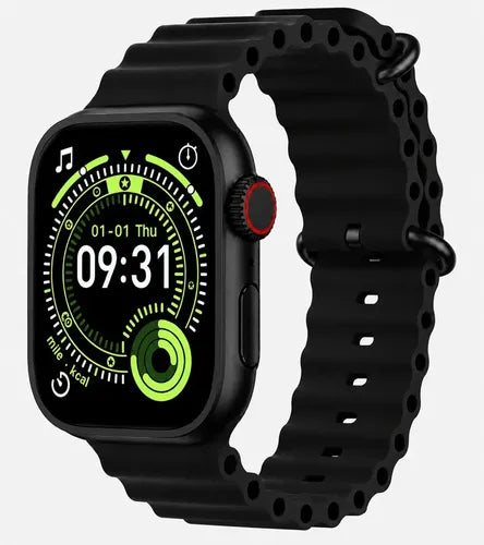 Smartwatch Diegmark W.9 Ultra Con Llamadas Bluetooth Y Monitoreo De Salud Para iPhone Y Android Negro Hebilla