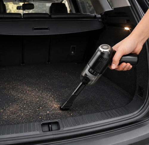 Aspiradora Inalámbrica Mini K20 Recargable Para Auto Y Hogar Negro