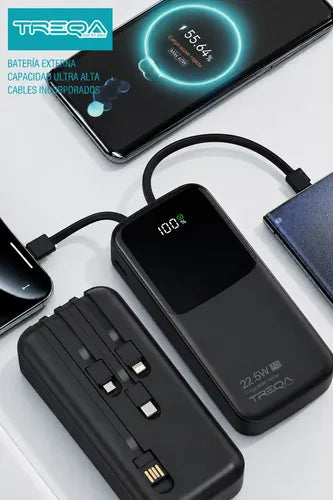 Batería Externa Powerbank 20000mah Carga Rápida Pd 3.0 22.5w