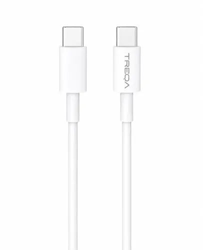 Cable Usb-c A Usb-c De 1 M Para Carga Y Transferencia De Datos Rápida Blanco
