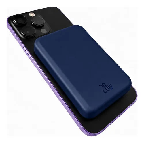 Powerbank Magnético Carga Rápida Para iPhone Y Android Azul