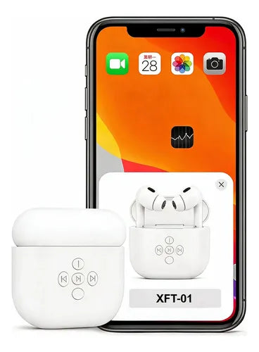 Audífonos Earbuds Para iPhone Y Androide Estuche De Carga Blanco