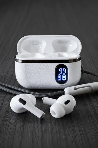 Audífonos Bluetooth Ht-08 Pantalla Digital Alta Fidelidad Blanco