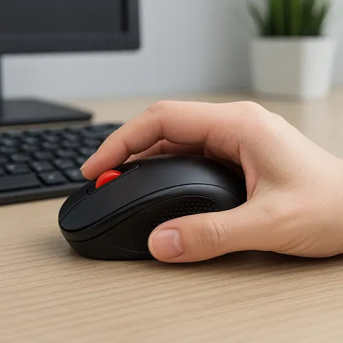 Mouse Inalámbrico Weibo W01 De 1600 Dpi Para Pc Y Notebook Negro