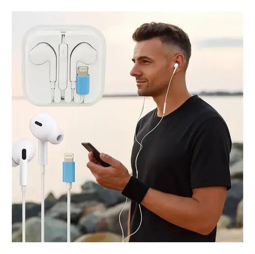 Audífonos In-ear Diegmark S2-e Con Micrófono Y Conector Compatible Para iPhone Y iPad Blanco