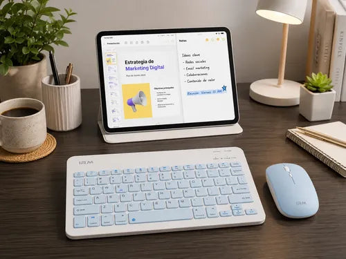 Mini Teclado Y Mouse Irm Inalámbrico Qwerty Español Mk-110
