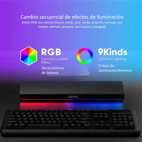 Barra De Sonido Gamer Diegmark Sp-928 Con Rgb Y Bluetooth Para Pc, Smart Tv Y Consolas Negro