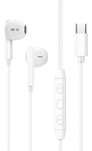 Auriculares In-ear Vidvie Hs665 Blancos Usb-c Con Micrófono Blanco