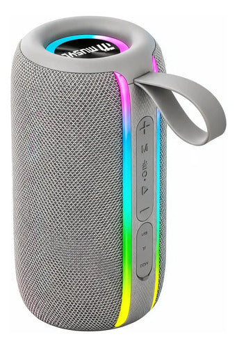 Parlante Bluetooth 8w Tws Luces Led Recargable Usb 1500mah