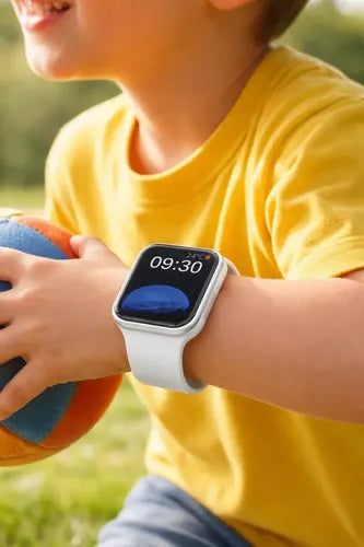 Smartwatch Infantil Hw22 Pro Blanco Con Pantalla De 1.75  Para Llamadas Y Salud Hebilla