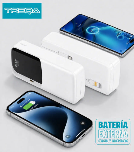 Batería Externa Powerbank 20000mah Carga Rápida Pd 3.0 22.5w