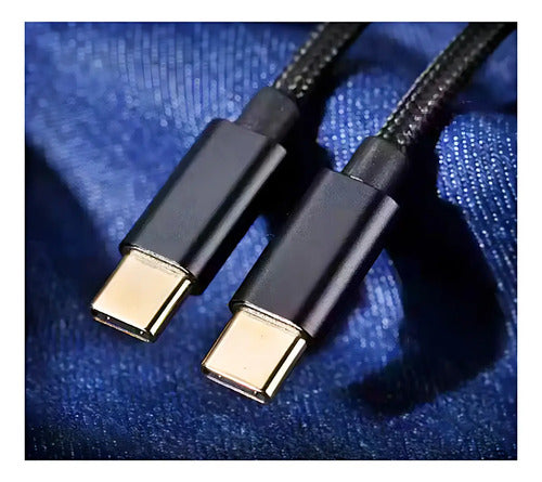 Cable Tipo C A Tipo C Compatible Carga Rápida Negro