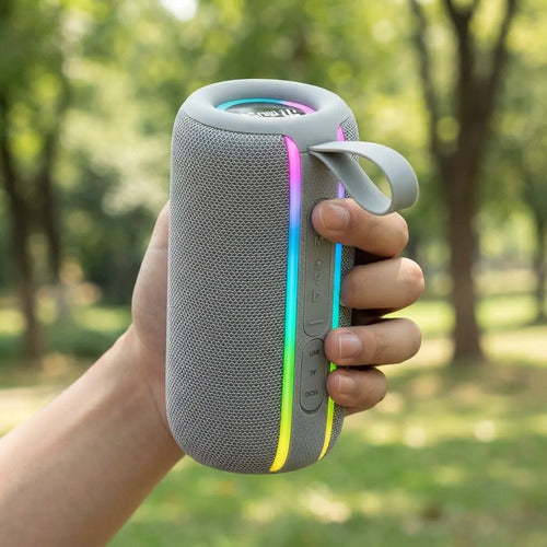 Parlante Bluetooth 8w Tws Luces Led Recargable Usb 1500mah
