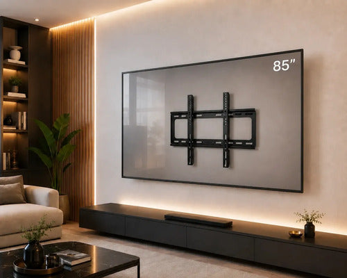 Soporte Fijo Smarttv Pared 40 A 85 Pulgadas Hasta 75 Kg Negro