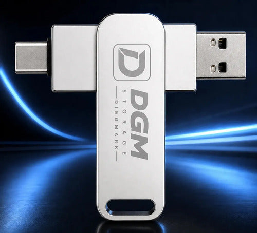 Pendrive Otg Diegmark 16gb Usb C / Usb 2 En 1 Para Smartphone Tablet Notebook Pc Smart Tv Consolas Respalda Tus Fotos,... Plateado
